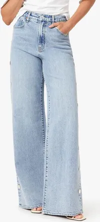 Habitual Gemma Studded Wide Leg Jeans in Aire at Nordstrom, Size 31