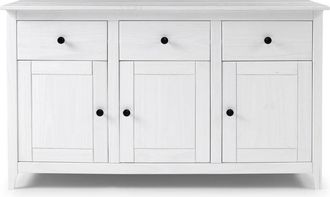 HOGAR 24 Aparador 3p 3c, 79x134x40 blanco abierto