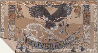 Sabina Savage The Scrimshaw Skeleton Cashmere Stole