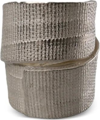 Detaj textured band ring - unisex - Sterling Silver - 9