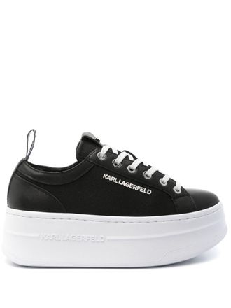 Karl Lagerfeld logo-appliqué sneakers - Black