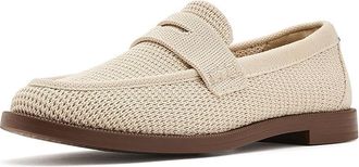 Rothy's The Penny Loafers Womens Flat Shoes Conch Raffia-Knit : 10.5 M, Synthetic