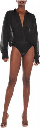 Norma Kamali Dames, Tops, Zwart, Maat: XS Leer