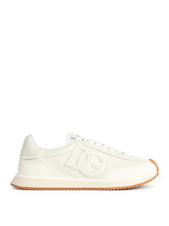 Dolce & Gabbana Cushion White Leather Sneakers