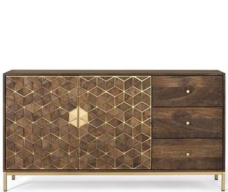 Giner&Colomer Massives Design Sideboard Bora Bora 2-türig, 145 x 77 cm