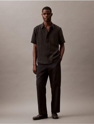 Calvin Klein Mens Soft Cotton Pull-On Pants - Black - XS