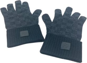Louis Vuitton Pre-owned Accessories, male, Black, Size: ONE SIZE Pre-owned Warm Gloves