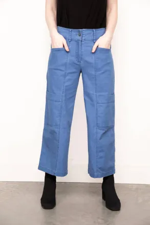 Habitat Canvas Flood Pants In Denim
