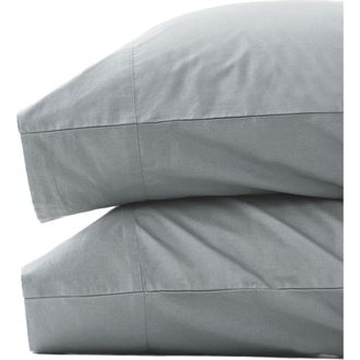 Pact Organic Room Service Sateen Pillowcase 2-Pack in Quarry at Nordstrom, Size King