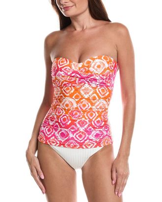 Anne Cole Liz Twist Strapless Tankini