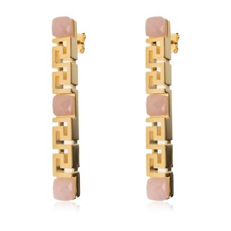 Versace Greca Oorbellen - Dames - Oorbellen - Geel - ONE Size - Accessoires