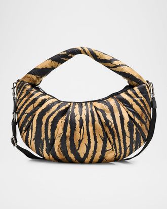 LeSportsac x Roberto Cavalli Venezia Medium Zebra-Print Shoulder Bag