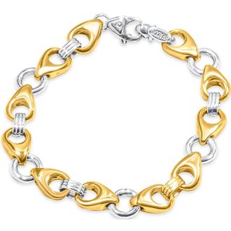 Pompeii3 Mens Link 14k Gold (51gram) or Platinum (82gram) 11mm Bracelet 8.5