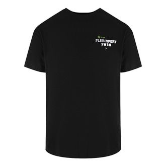 Plein Sport Zwem T-shirt met Korte Mouwen in Marineblauw