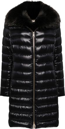 Herno Elisa coat - women - Goose Feather/Goose Down/Polyester/Nylon/Polyamide/Acrylic - 48 - Black