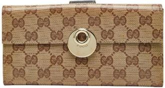 Gucci Pre-owned Wallets, female, Beige, Size: ONE SIZE Pre-owned Vintage Wallet