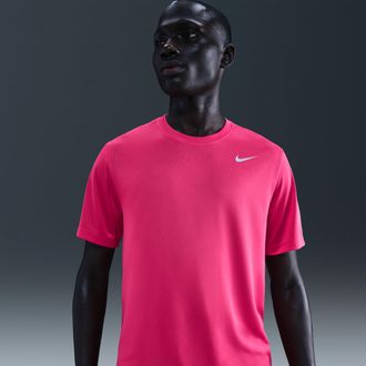 Nike Mens Dri-FIT Legend Fitness T-Shirt in Pink | DX0989-666