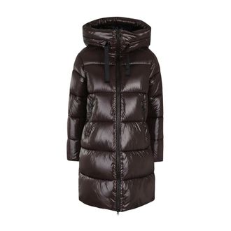 Save The Duck Brown Quilted Zip Coat