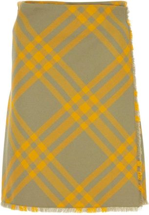 Burberry Geborduurde Zijden Rok - Dames - Korte rokken - Veelkleurig - 3XS - Rokken