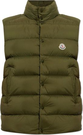 Moncler Gilet in piuma Tibb - - Jackets - Uomo - Verde - L