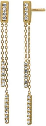 Bony Levy Diamond Chain Drop Earrings in 18Ky Gold at Nordstrom Rack