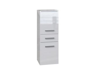 Hucoco Hucoco - Nina - Mueble De Ba&ntilde;o 2 Puertas + 1 Caj&oacute;n - 30x30x85cm - Columna Baja De Almacenaje Para Ba&ntilde;o