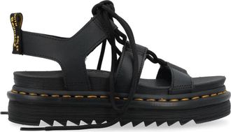 Dr. Martens Nartilla Flat Sandalen - Dames - Sandalen - Zwart - 37 EU - Leer - Schoenen