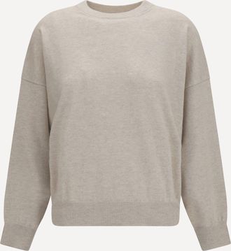 Brunello Cucinelli Maglione in cashmere con catena monili Woman S