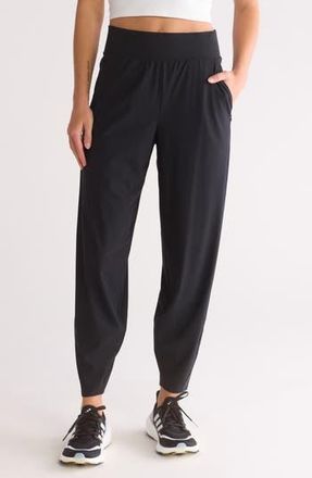 90 Degree by Reflex Warp X Total Eclipse High Waist Joggers in Black at Nordstrom Rack, Size X-Large