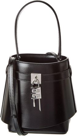Givenchy Shark Lock Leather Bucket Bag