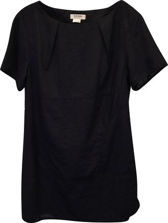 Acne Studios Short-Sleeve Top in Black Polyester