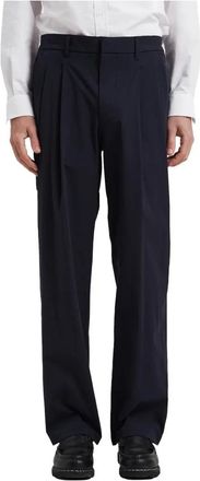 Norse Projects Broeken, Heren, Blauw, S, Katoen, Reis Licht Broek Donkerblauw