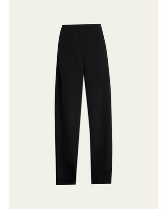 The Row Farah Wool-Cashmere Wide-Leg Pants
