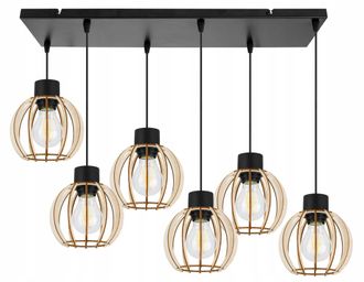 OEM L&aacute;mpara Colgante, L&aacute;mpara De Techo, Madera, Pantalla Led
