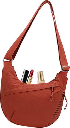 Generic Lightweight Womens Shoulder Bag, Lightweight Adjustable Sling Bag, Small Hobo Bag Roomy Multi Pocket Women Pockets for Women, Red, Refer to descriptio