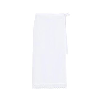 The Nina Studio Lace-detail Midi Skirt