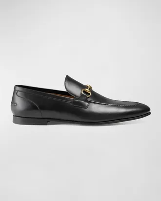 Gucci Mens Jordaan Leather Loafers
