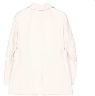 Brunello Cucinelli Womens White Virgin Wool Blazer Clothing