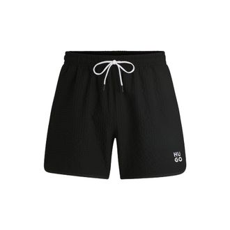 HUGO BOSS Hugo Mens Chaffle Swim Shorts in Black - Size X-Large