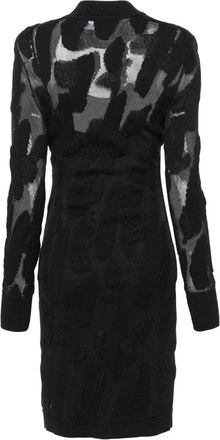 Ferragamo Ferragamo 3D-Knit Semi-Sheer Midi Dress