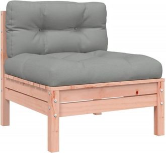 vidaXL Garden Sofa Armless with Cushions Solid Wood Douglas vidaXL