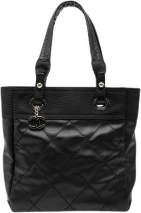 Chanel Pre-owned Vintage Tote Bag - Dames - Vintage Shopper - Zwart - ONE Size - Nylon - Vintage