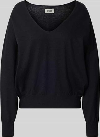 Drykorn Drykorn Strickpullover aus Baumwoll-Kaschmir-Mix Modell RISORY in Black, Gr&ouml;&szlig;e XS