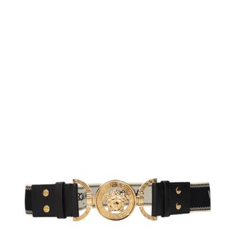 Versace Damens Elastischer G&uuml;rtel Schwarz