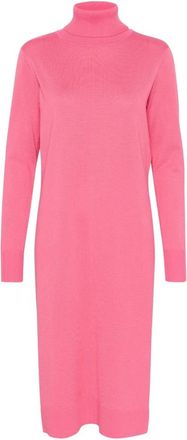 Saint Tropez MilaSZ Roll Neck Long Dress - Dames - Jurken - Roze - Maat: 2XL
