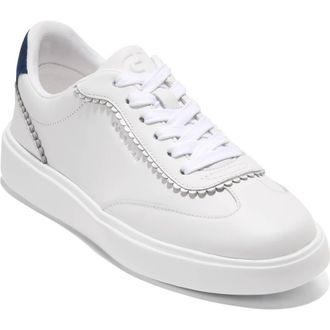 Cole Haan Grand Crosscourt Sneaker in White Leather /Midnight Moon at Nordstrom Rack, Size 8