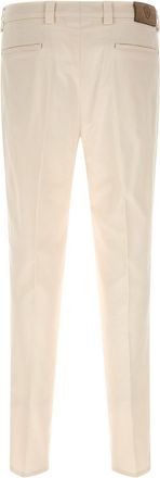 Brunello Cucinelli Mens White Cotton Casual Pants