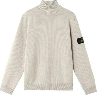 Stone Island Maglia Turtleneck - Heren - Coltruien - Grijs - S - Truien & Vesten