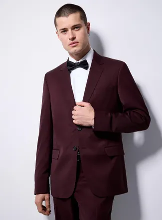 Le 31 Mens Essential stretch jacket Wool weave by Marzotto Stockholm fit - Slim