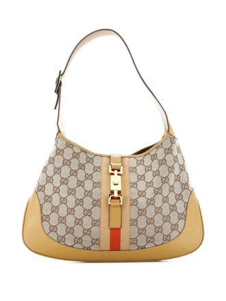 Gucci Web Jackie O GG Canvas Medium hobo bag - Marrone